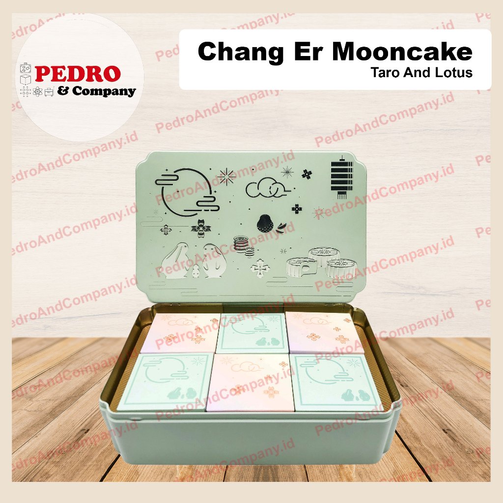 

Chang er Mooncake TARO and LOTUS isi 6 pc kue bulan moon cake