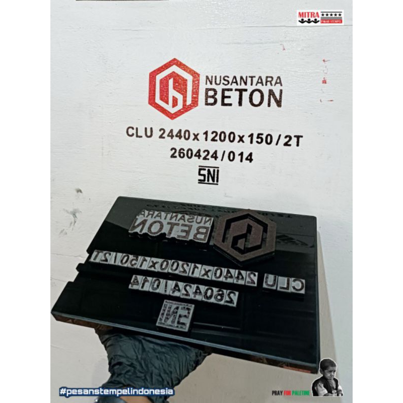 

stempel beton kode produksi precast qc pass beton qc passed u ditch uditch