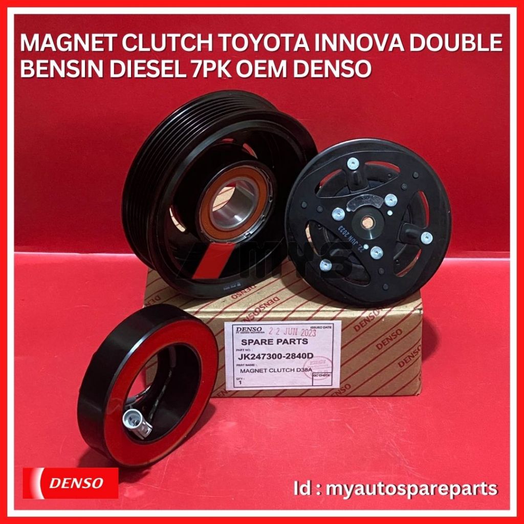 MAGNET CLUTCH AC Mobil TOYOTA Innova Double Bensin Diesel OEM DENSO