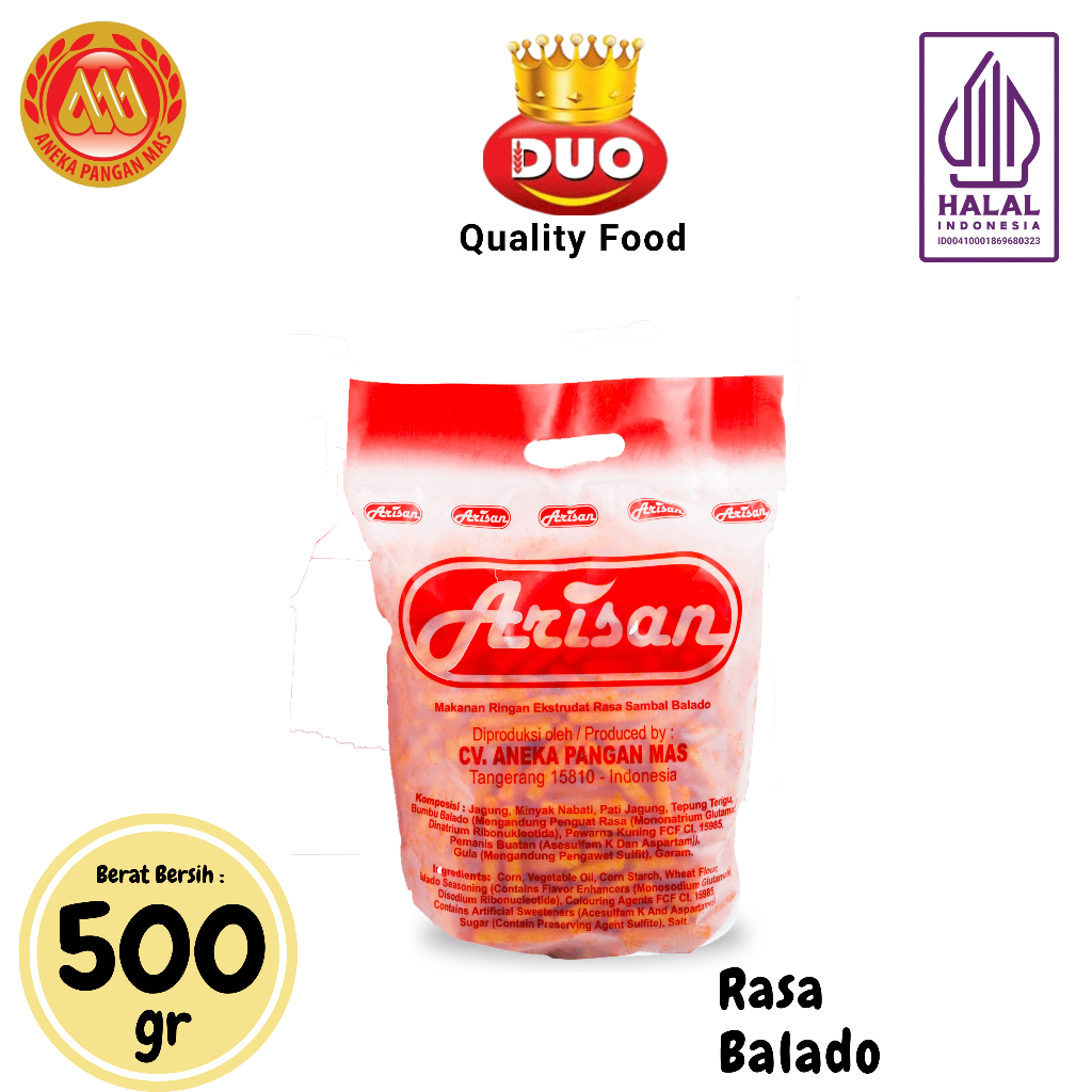 

DUO Arisan Stik Gurih Rasa Cokelat/Balado/Keju/Jagung Bakar/Sapi Panggang - 1 Pack x 400gr Snack Cemilan Anak Murah