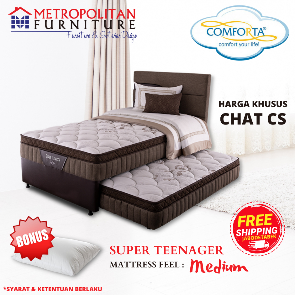 Kasur Comforta Super Teenager (2 in 1) Full Set