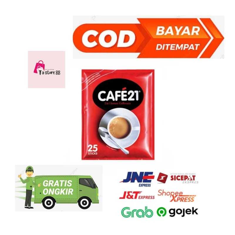 

Cafe 21 Coffee mix 2in1 instant coffee mix 2 in 1 - Coffee Cafe 21 - coffee instant Coffemix Singapore (25 sachet) Ori