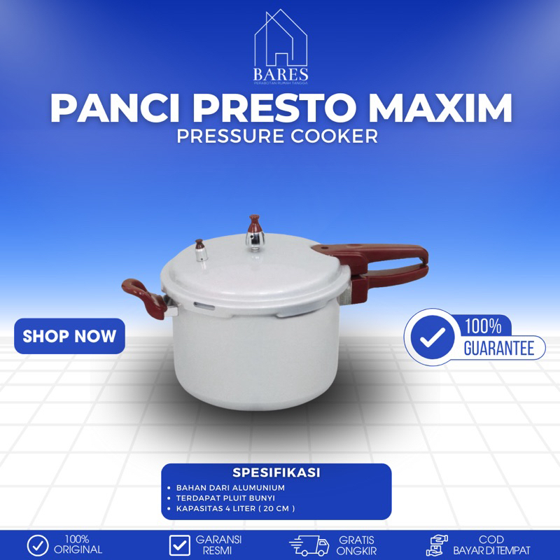 Maxim Panci Presto 4 Liter Panci Pelunak Daging
