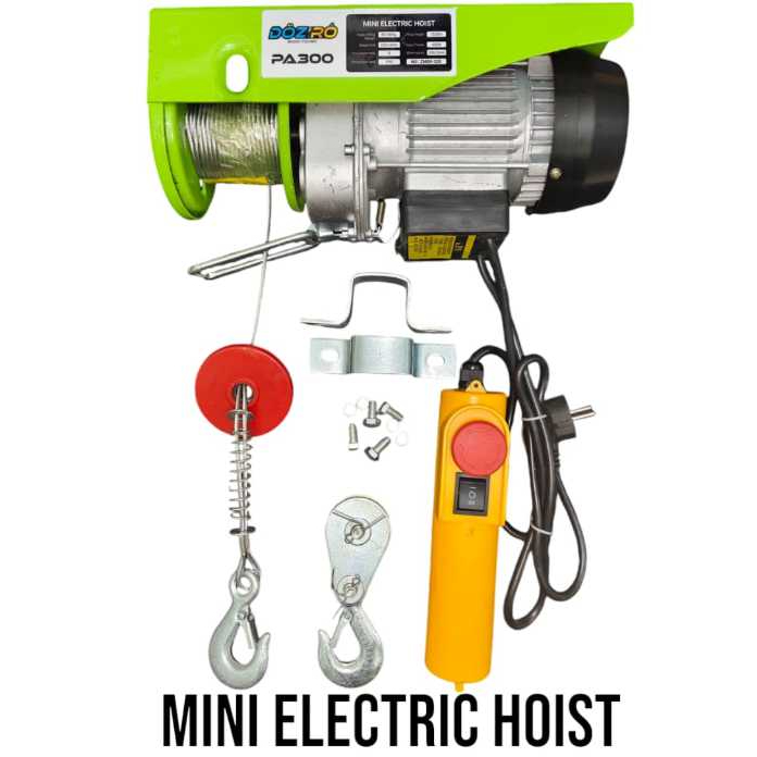 Electric Hoist 600 KG Katrol Listrik PA600 Katrol Elekrik Electric Wire Rope Hoist 600KG