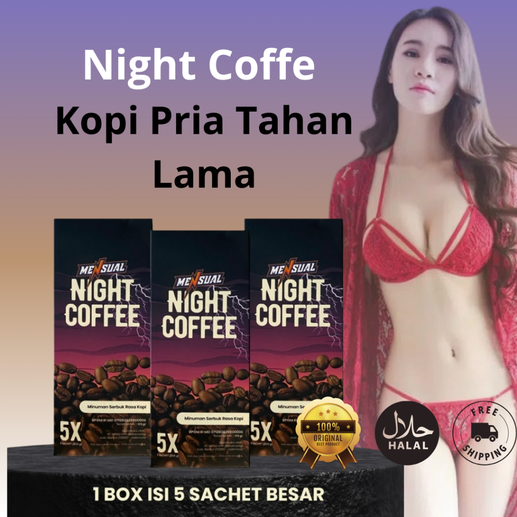 

MENSUAL Night Coffe Kopi Pria Dewasa Penambah sta mina Kuat Dan Tahan LAMA