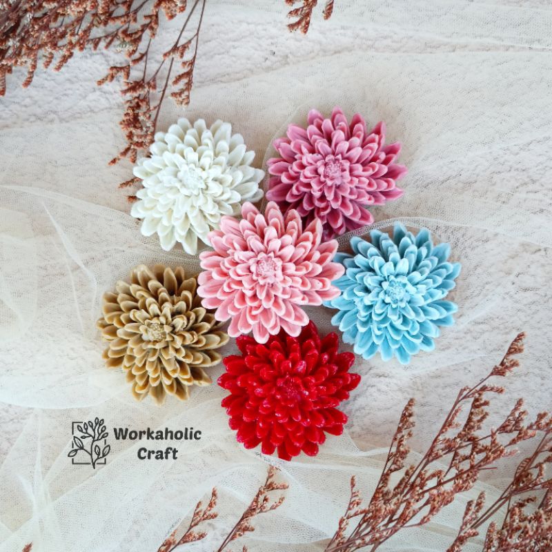 Bunga Resin Seruni Mawar Bunga Hias Mahar Ringbox Resin