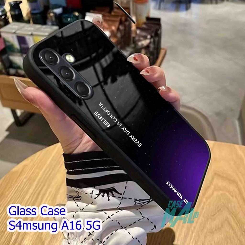 Softcase Kaca Samsung A16 Terbaru - Case Hp Samsung A16  [H25]