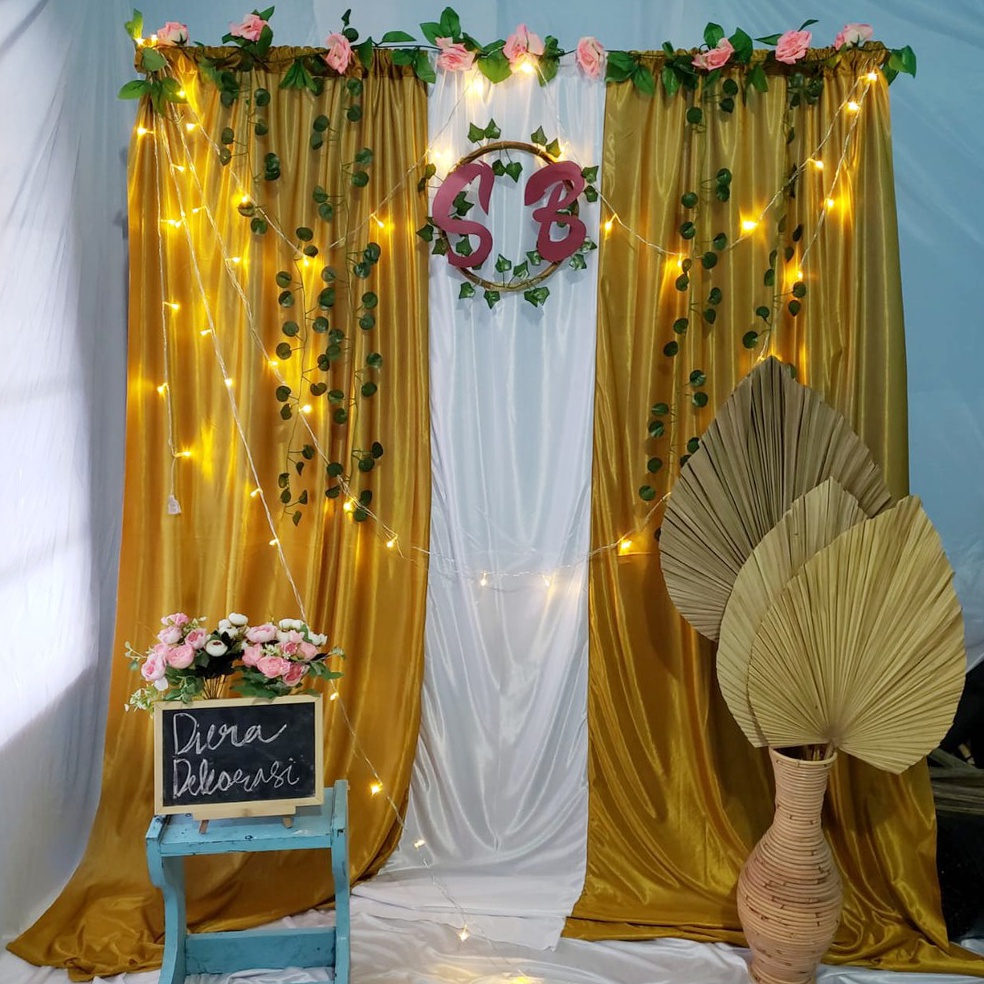 Super Bonus PAKET BACKDROP LAMARAN UKURAN 22MX25M DEKORASI LAMARAN TERMURAH LENGKAP