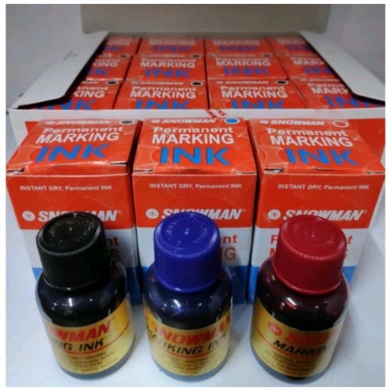 

tinta permanen / tinta / tinta permanent / tinta spidol / tinta snowman permanent