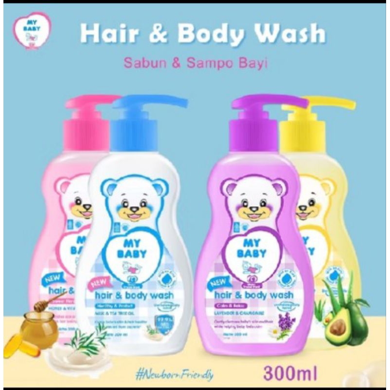 My Baby hair & Body wash 300 ml sabun dan shampoo
