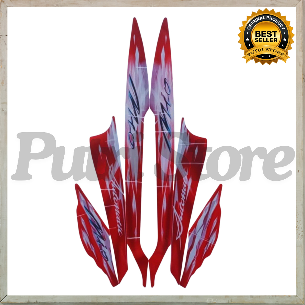 STIKER STRIPING STANDART MIO SPORTY 2009 LIS LES BODY MIO SPORTY 2009