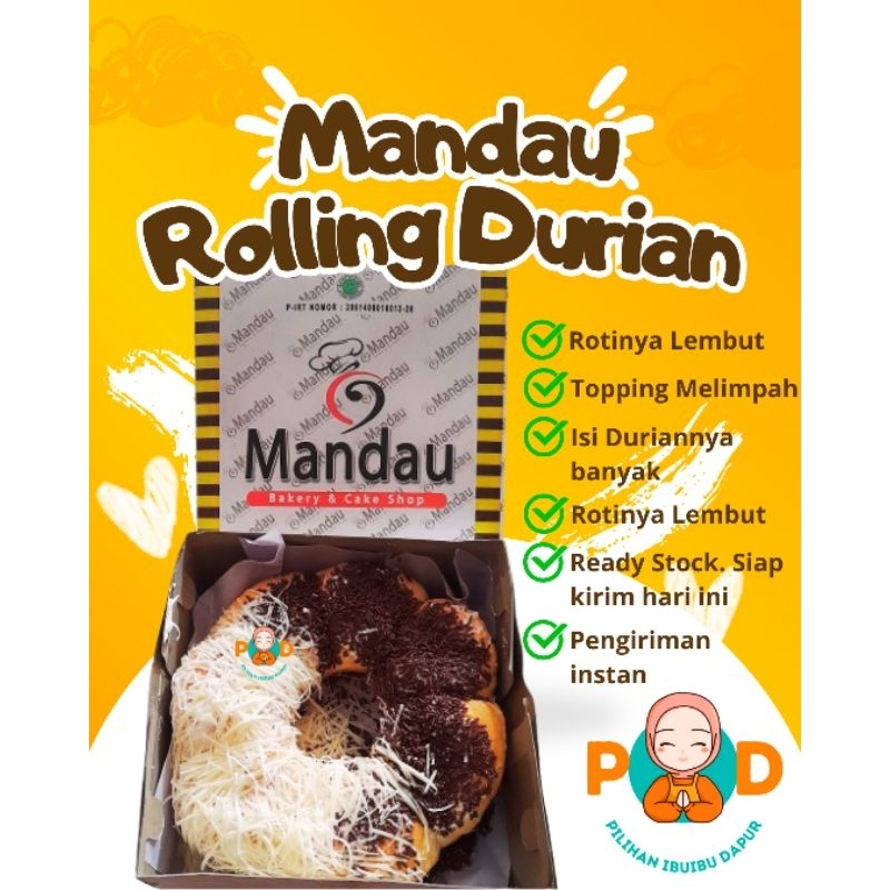 

ROTI SOBEK DURIAN MANDAU ROLLING DURIAN