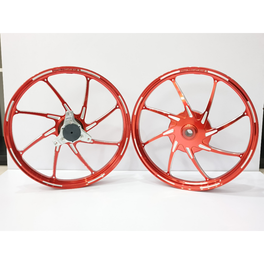 Velg Racing CMG MG801  / Model Hypertech Pro RX8 CNC Ring 17 x 160 / 160 Palang 8 Yamaha AEROX 155 O