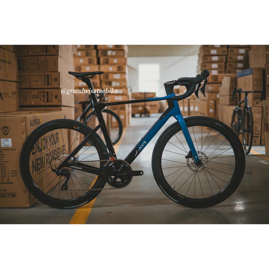 Sepeda Balap Roadbike Java VOLATA 24 Speed Carbon 700C Hydraulic Disc Brake 105 R7120