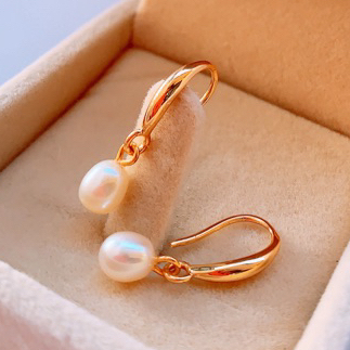 Anting  Mutiara - Grosir Mutiara - Anting Giwang Mutiara Asli - Mutiara Kecil Giwang Anting Anti Kar