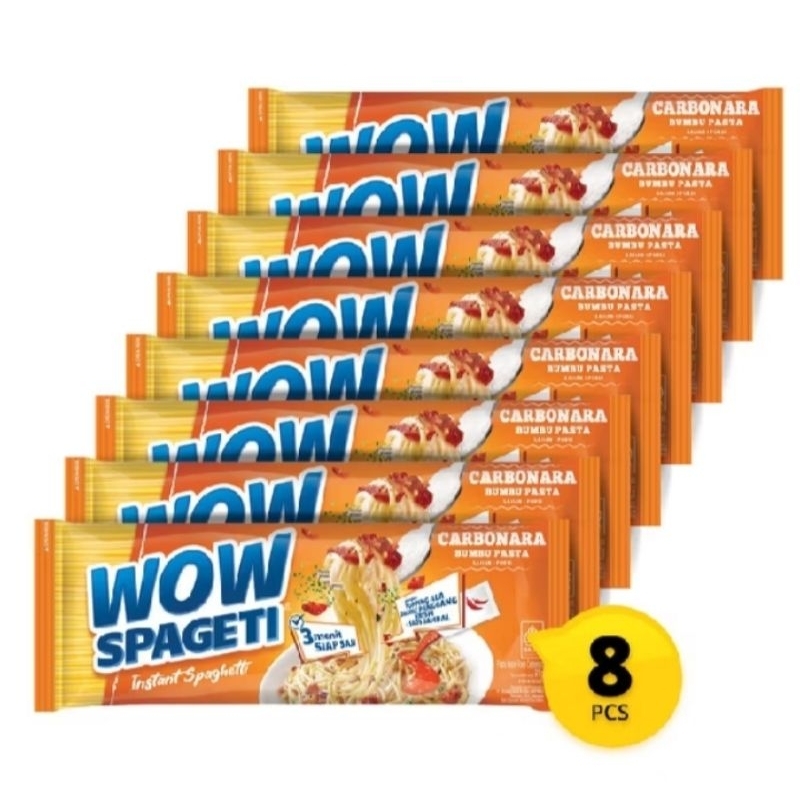 

Paket Isi 8 Pcs Pasta WOW Spageti Creamy Carbonara