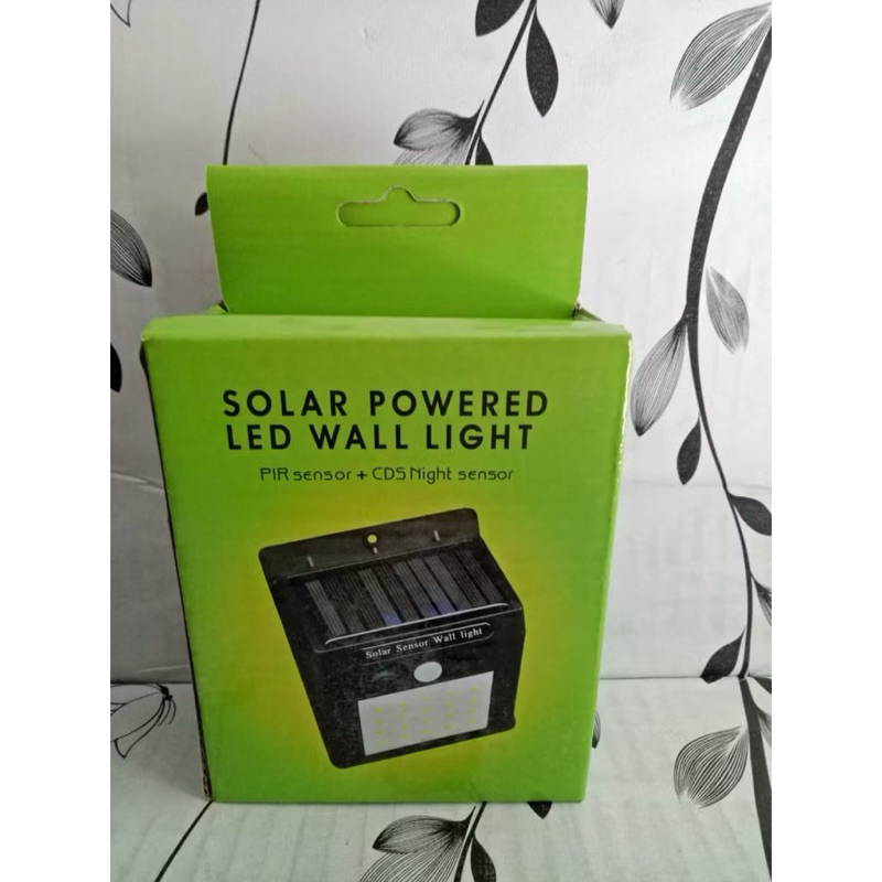 Solar Powered Led Wall Light Lampu Solar Sensor Tenaga Surya