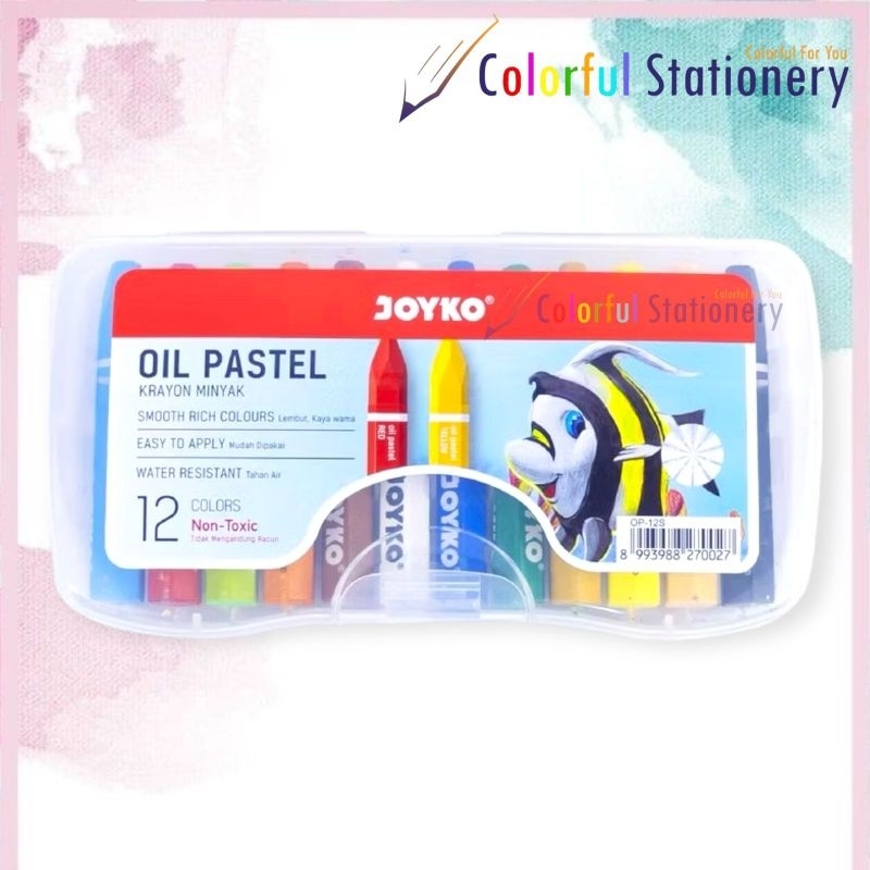 

Crayon Oil Pastel Joyko 12 Warna 12S