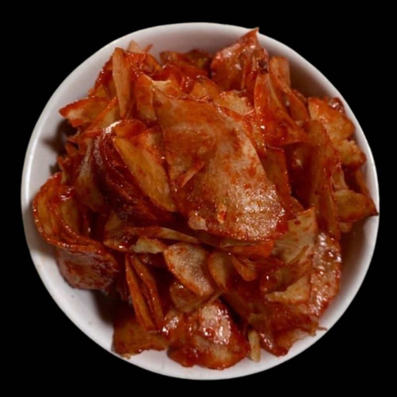 

KERIPIK SINGKONG rasa Balado pedas basah nikmat