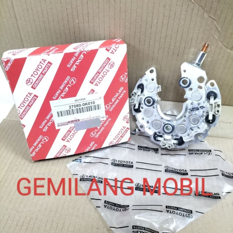 RECTIFIER SILIKON DIODA DIODE DINAMO CAS ALTERNATOR ASSY TOYOTA INNOVA DIESEL FORTUNER DIESEL ALPHAR