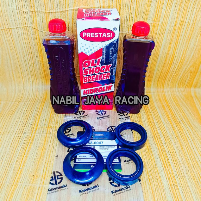 SEAL SHOCK + SIL ABU DEPAN + OLI SHOCK KAWASAKI NINJA R NINJA RR 33 46 11 KLX 150 BF G S L SIL SOK D