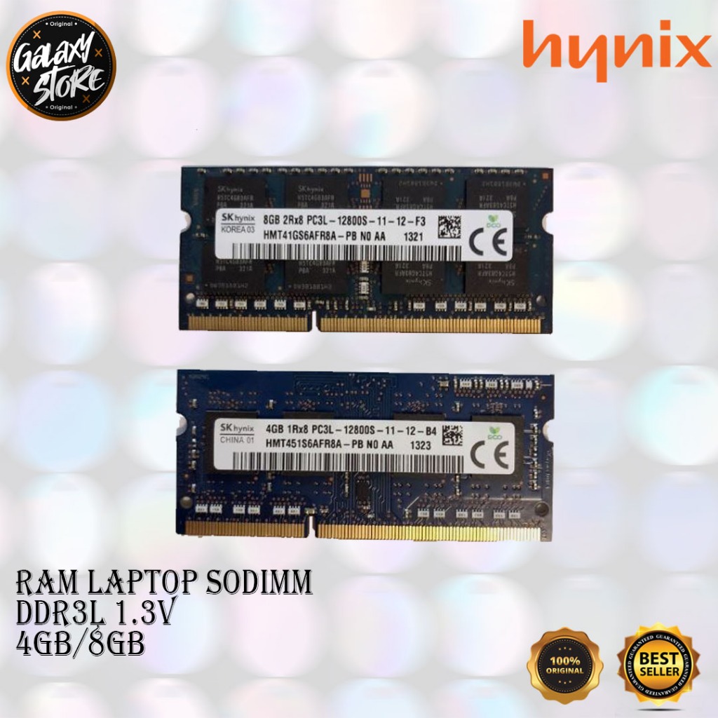 RAM HYNIX LAPTOP SODIMM DDR3 4GB PC12800