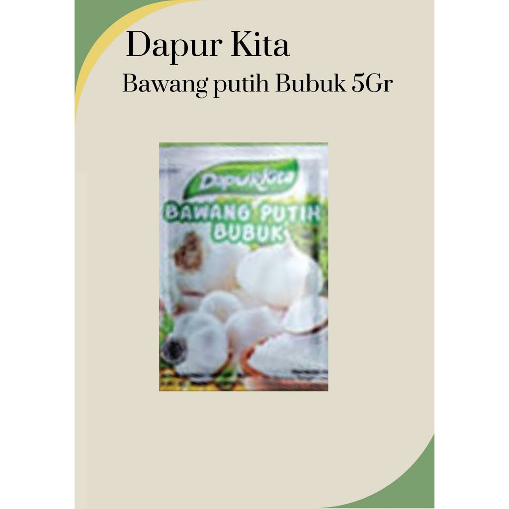 

Dapur Kita Bawang Putih Bubuk 5 Gram