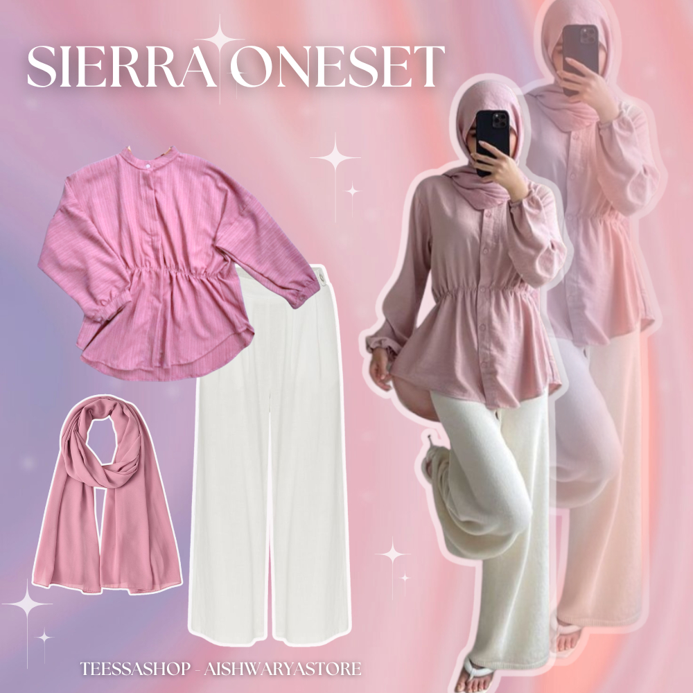 SIERRA ONESET 3IN1 KOREAN STYLE OOTD REMAJA HIJAB SANTAI CASUAL KEKINIAN