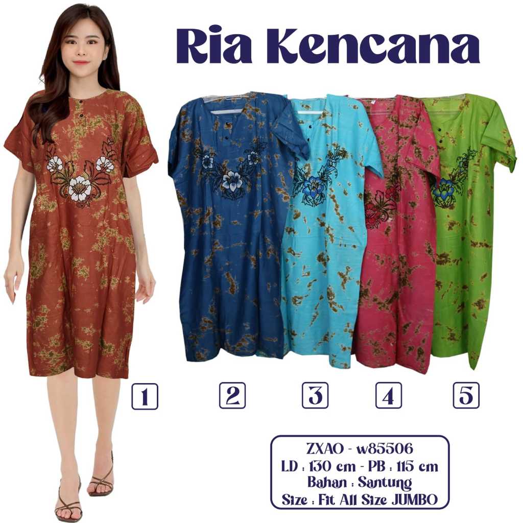 DASTER BATIK WANITA DASTER SANTUNG MOTIF KEKINIAN TERLARIS RIA BATIK SOLO