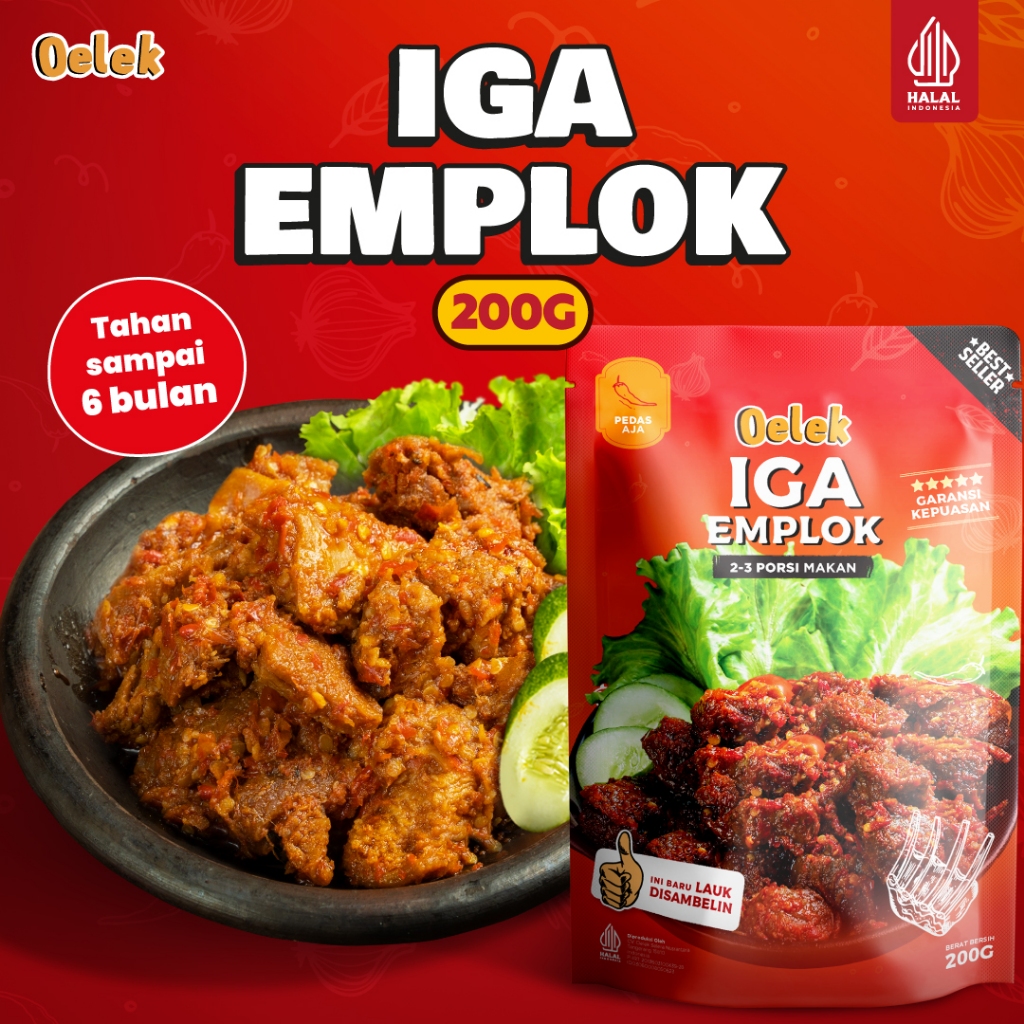 

Iga Emplok Oelek (200gr) / Iga Mercon / Iga Sambal / Oseng Iga