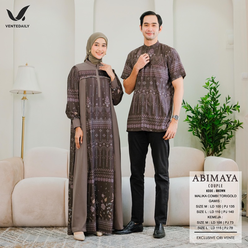 Couple Gamis Abimaya by Vente daily