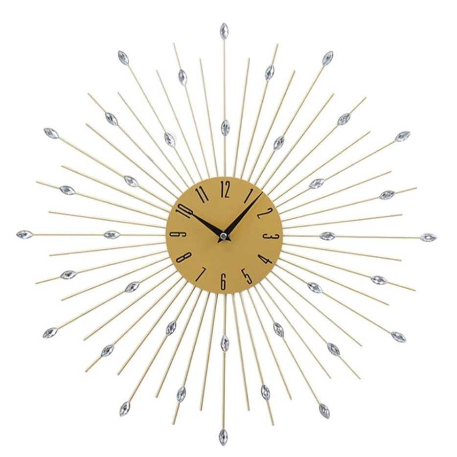 INFORMA WALL CLOCK METAL GOLD// JAM INFORMA GOLD// JAM DINDING INFORMA