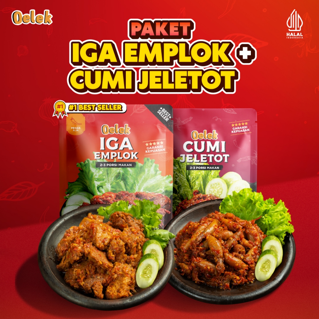 

Oelek Paket Hemat Dua Lauk / Iga Emplok / Cumi Jeletot / Lauk Siap Saji