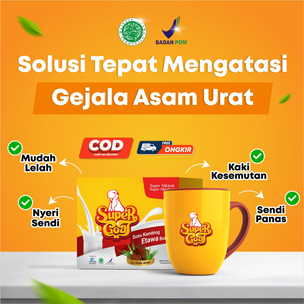 

Supergoat Susu Etawa Gula Aren Super Goat Susu Kambing Etawa Bubuk Organic 10 Sachet