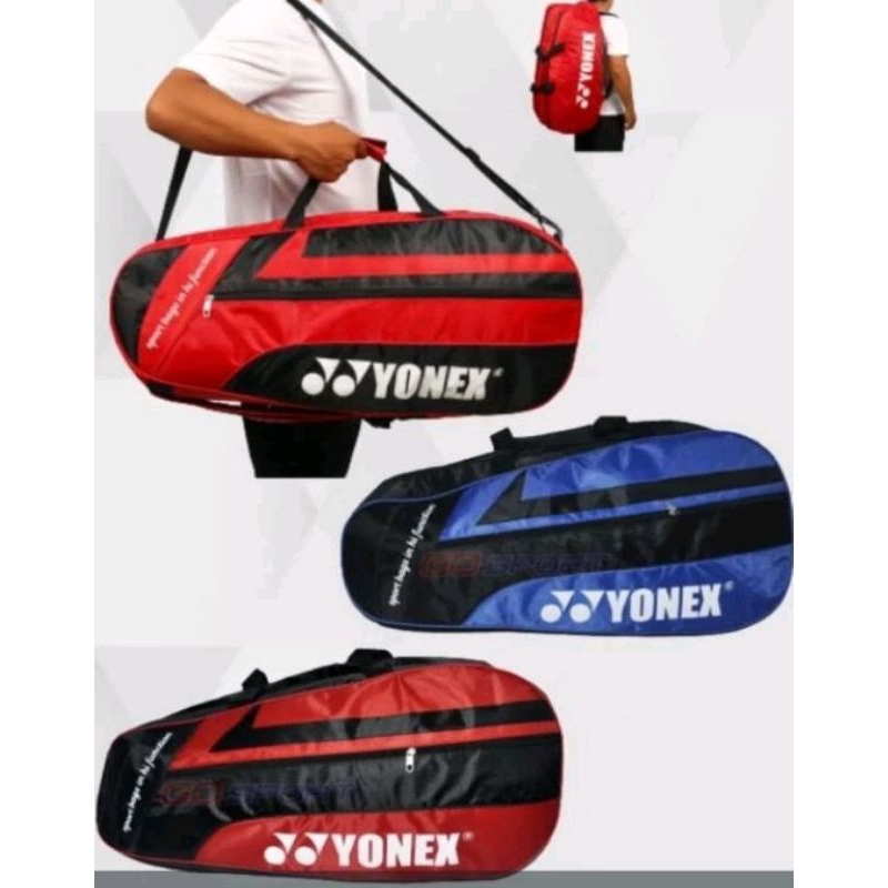 tas raket badminton logoo besar 2r
