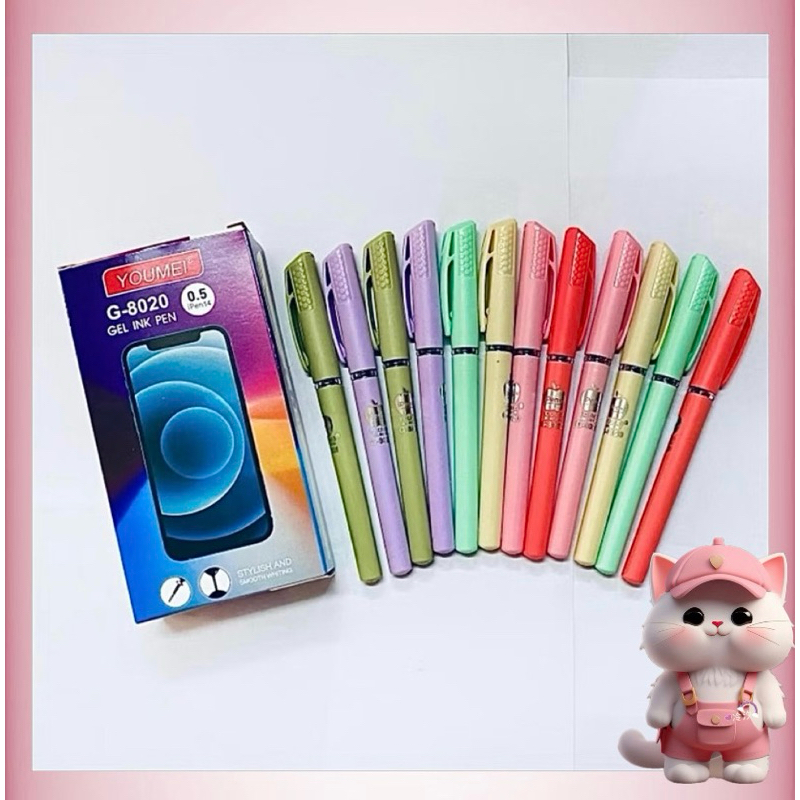 

N204 Gel pen YOUMEI G-8020/Pulpen Gel Youmei (12pcs)