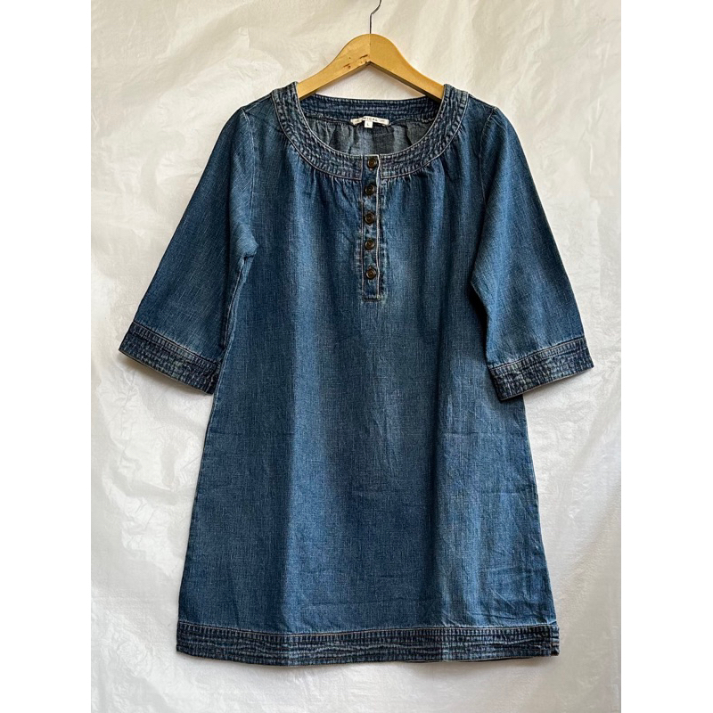 midi dress/tunik bahan jeans