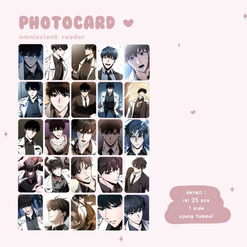 photocard omniscient reader kim dokja isi 25 pcs