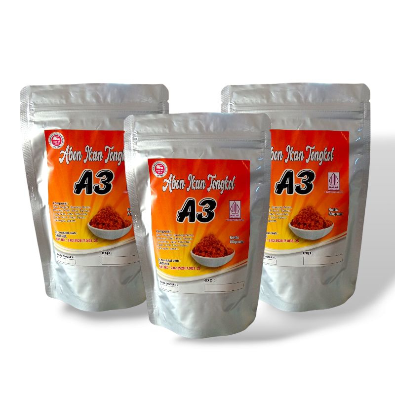 

A3 abon ikan tongkol premium non msg non pengawet - abon ikan asli Madura - Abon ikan cakalang