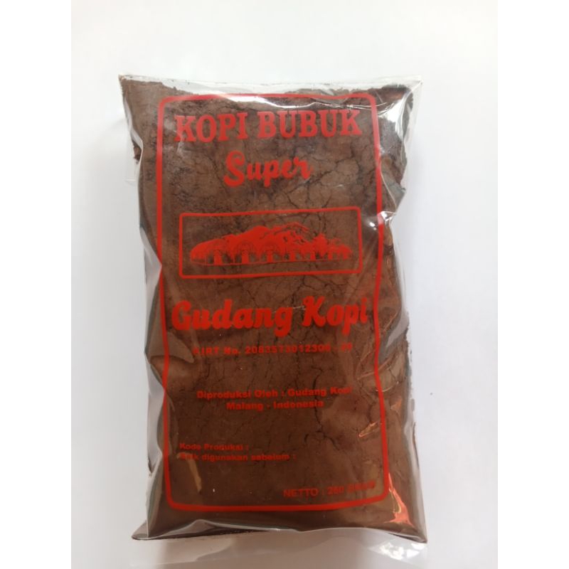 

Kopi Bubuk Super Cap Gudang Kopi Jagung Murni Asli Kemasan 250gr