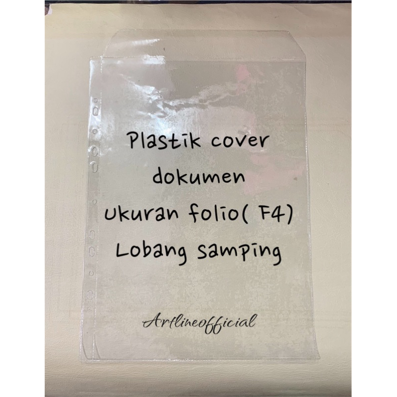 

Plastik Mika cover dokumen ukuran Folio (F4) ukuran 23 cm x 34 cm |harga untuk 1 pack( 100 PCS)