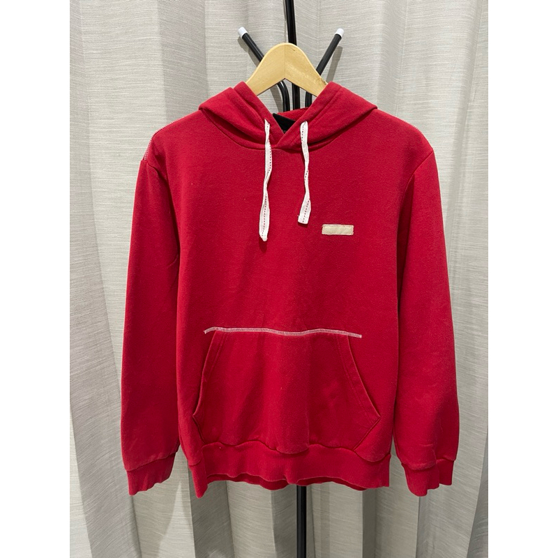 Jaket Hoodie Brand Adidas Merah