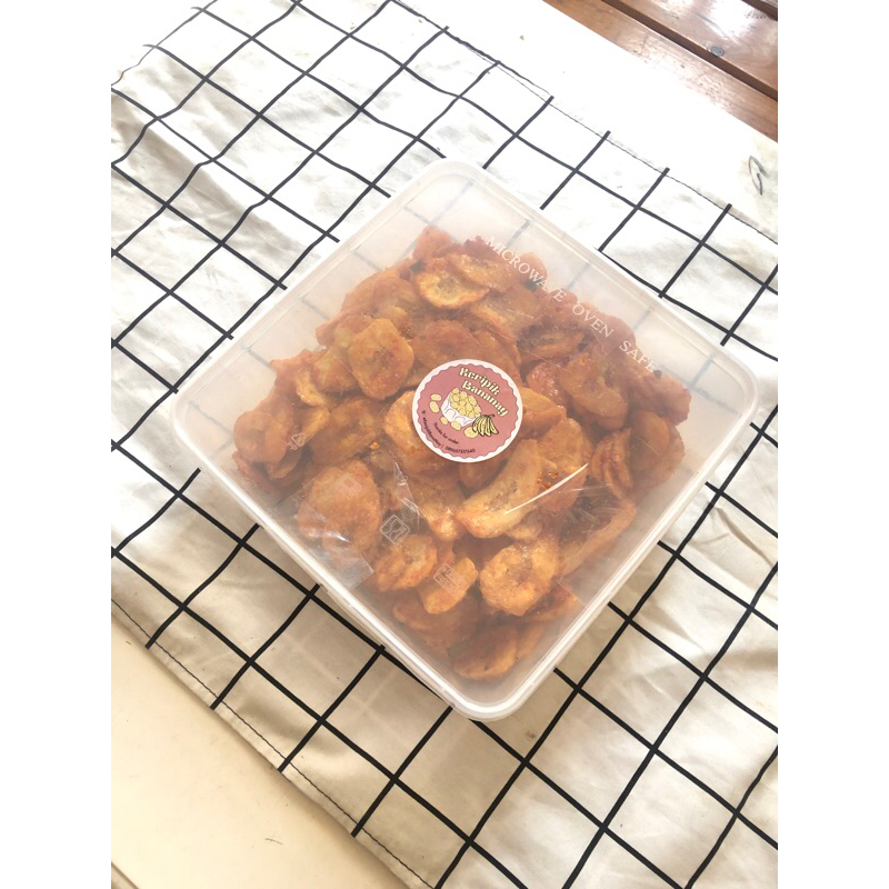 

Keripik Bananay Pedas Manis 500gr