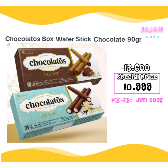 

Chocolatos Box Wafer Stick Vanilla 90 g