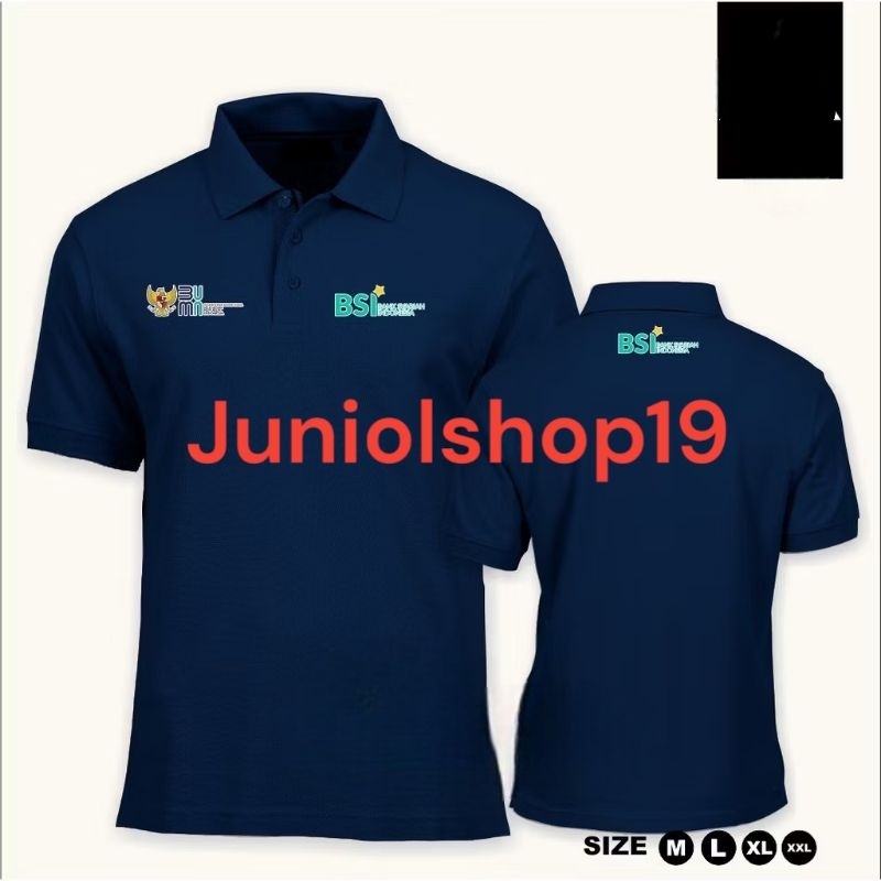 Kaos Kerah Polo Shirt Baju Bank BSI BANK SYARIAH INDONESIA- Vimelnesha/KAOS KERAH BANK SYARIAH INDON