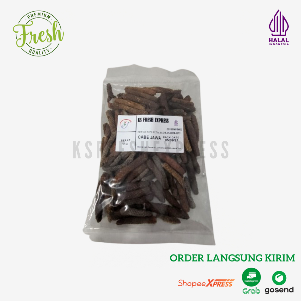 

KSfreshexpress Cabe Jawa Utuh / Long Papper 100gr 250gr 500gr 1000gr Murni Organik Fresh Bersih Pilihan Rempah Bumbu Kualitas Terbaik Premium Kirim Instant Bumbu