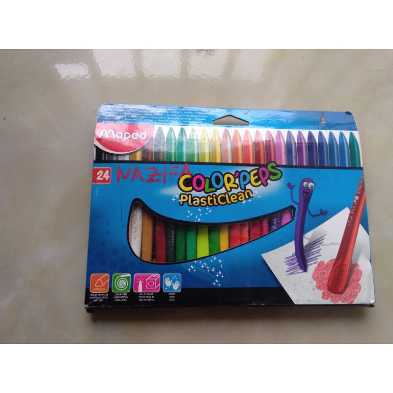 

Preloved Crayon Maped ColorPeps PlastiClean