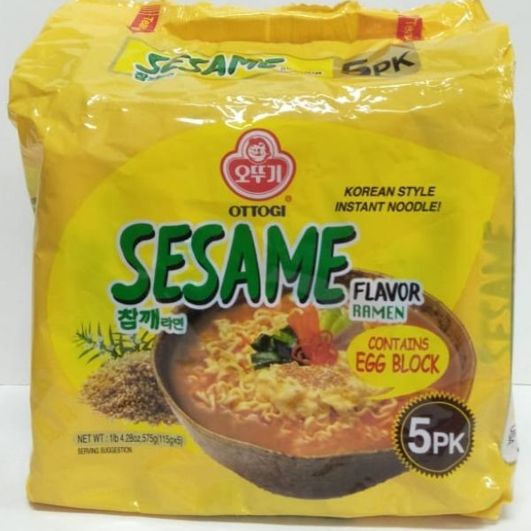 

OTTOGI Sesame Ramen Multi Pack/ Mi Instan Rasa Wijen 575gr (115gr@5pcs)