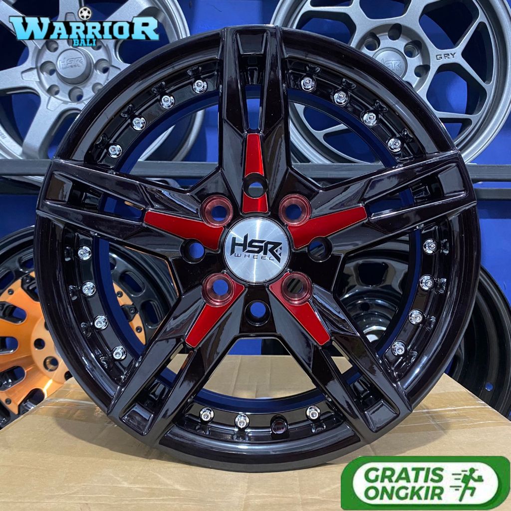 Velg Racing Mobil Wuling Air Ev Brio Ayla Ring 14 HSR KEUNIKAI R14
