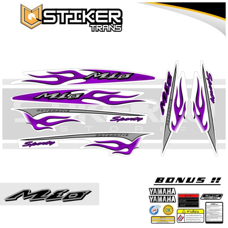STRIPING MIO SPORTY API /  STIKER MIO LAMA / STIKER PHILIPINA / STIKER MIO LAMA FIRE / MIO LAMA